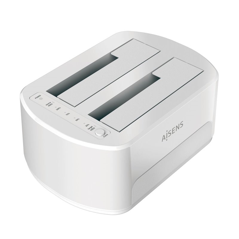 Image secondaire de Aisens ASDS-D02W Station d'accueil de disques de stockage USB 3.2 Gen 1 (3.1 Gen 1) Type-B Blanc