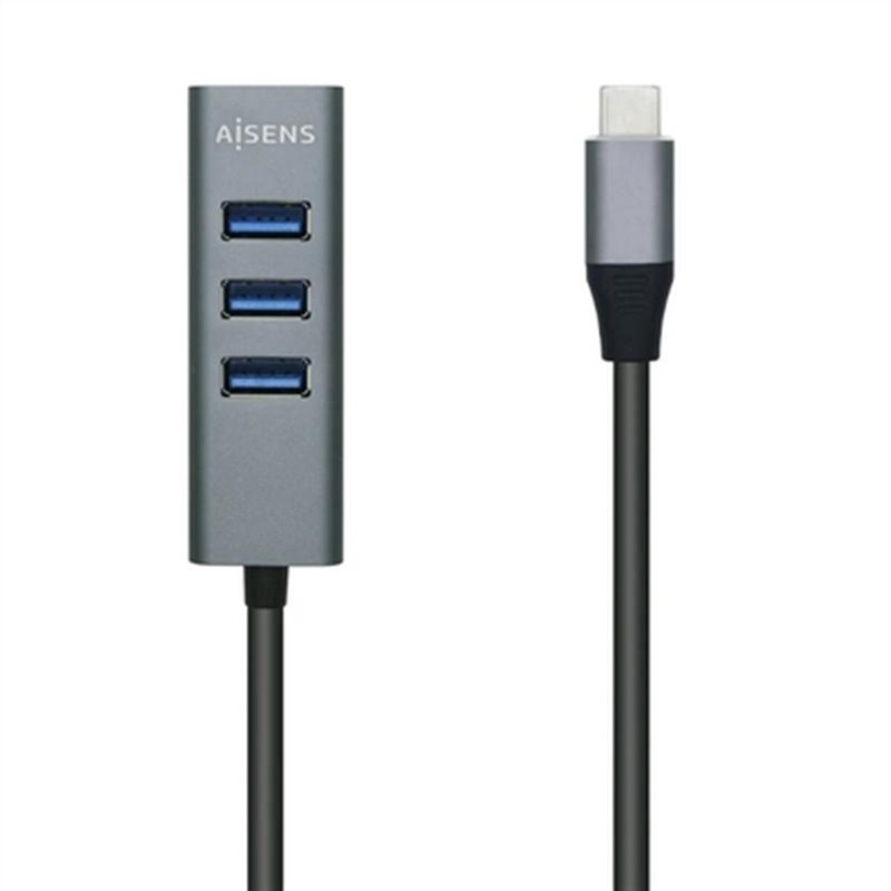 Aisens A109-0508 hub & concentrateur USB 3.2 Gen 1 (3.1 Gen 1) Type-C 5000 Mbit/s Gris