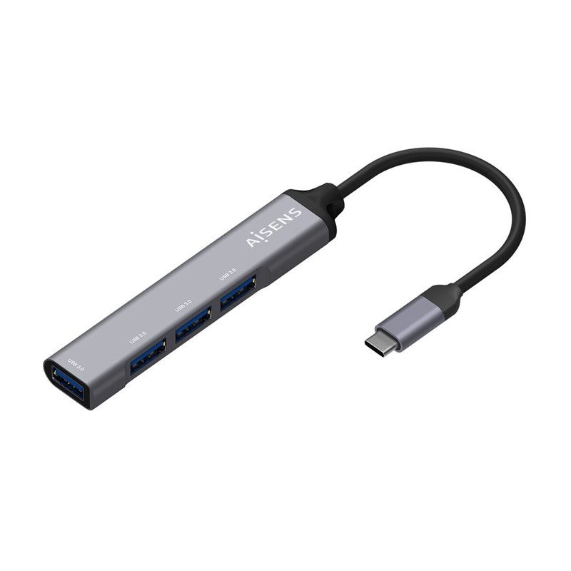 Aisens A109-0541 hub & concentrateur USB 3.2 Gen 1 (3.1 Gen 1) Type-C 5000 Mbit/s Gris