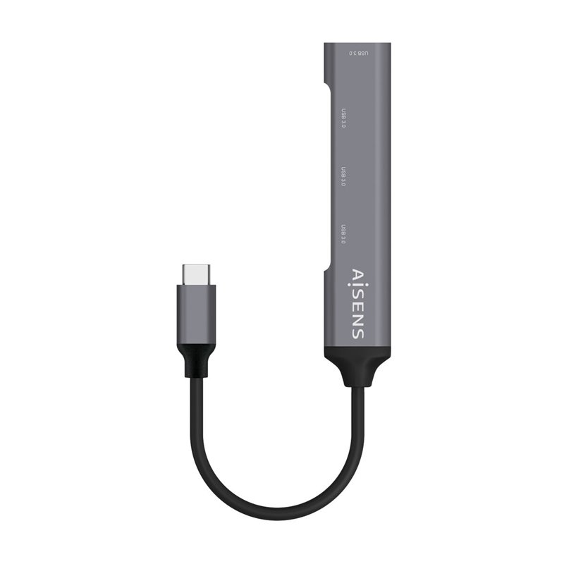 Image secondaire de Aisens A109-0541 hub & concentrateur USB 3.2 Gen 1 (3.1 Gen 1) Type-C 5000 Mbit/s Gris