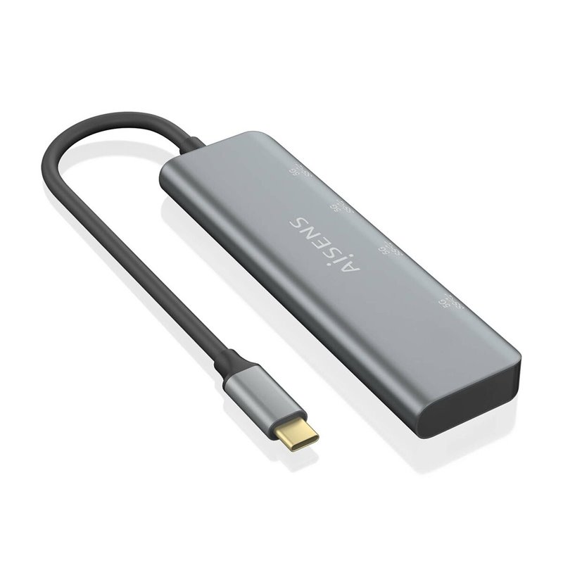 Image secondaire de Aisens A109-0763 hub & concentrateur USB 3.2 Gen 1 (3.1 Gen 1) Type-C 5000 Mbit/s Gris