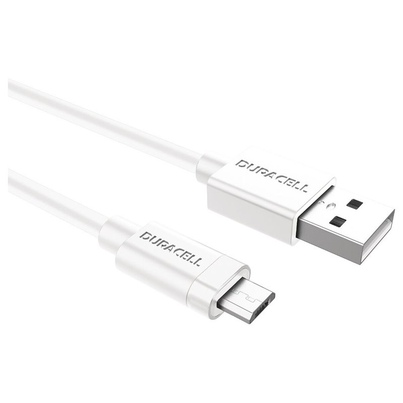 Image secondaire de Duracell USB5013W câble USB 2.0 1 m USB A Micro-USB A Blanc