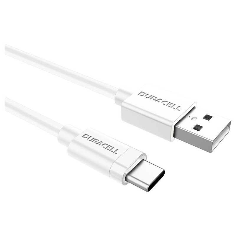 Duracell USB5031W câble USB 3.2 Gen 1 (3.1 Gen 1) 1 m USB A USB C Blanc