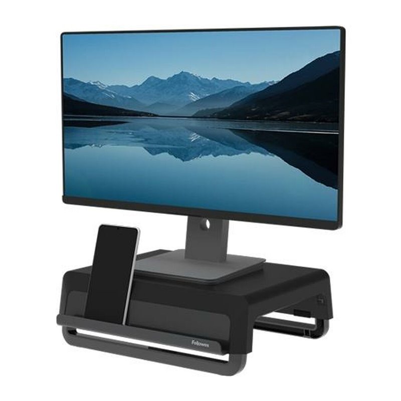 Fellowes Breyta Monitor Ständer tragbar mit Handgriff schwarz Noir, Gris Bureau