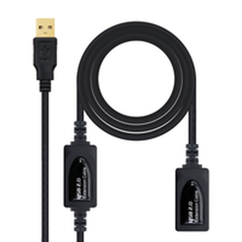 NanoCâble 10.01.0213 câble USB 15 m USB 2.0 USB A Noir
