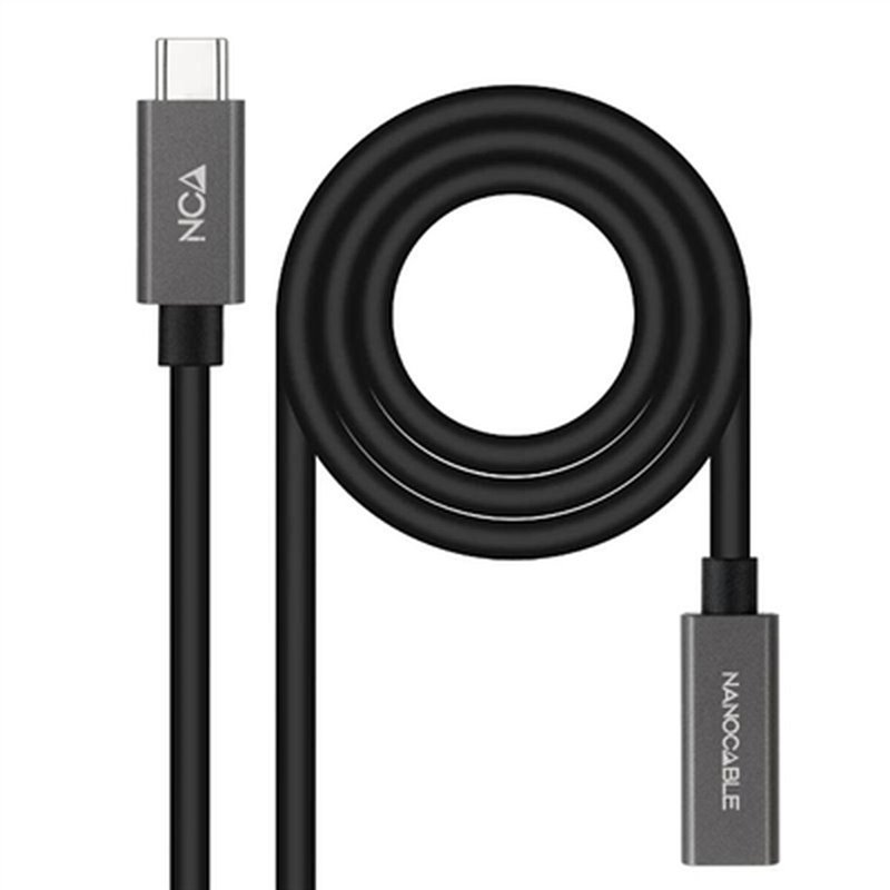 NanoCâble 10.01.4402 câble USB 2 m USB 3.2 Gen 2x2 USB C Noir