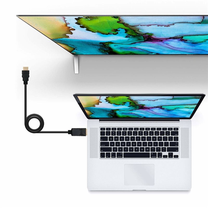 NanoCâble 10.15.4305 câble vidéo et adaptateur 5 m DisplayPort HDMI Type A (Standard) Noir