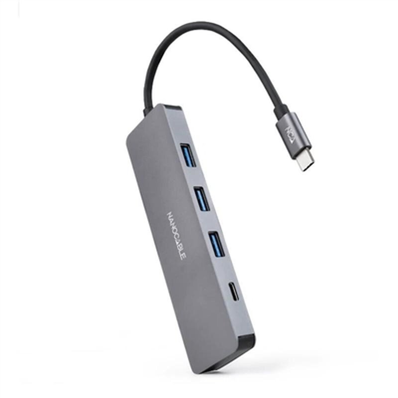 NanoCâble 10.16.4409 hub & concentrateur USB 3.2 Gen 1 (3.1 Gen 1) Type-C 5 Mbit/s Gris