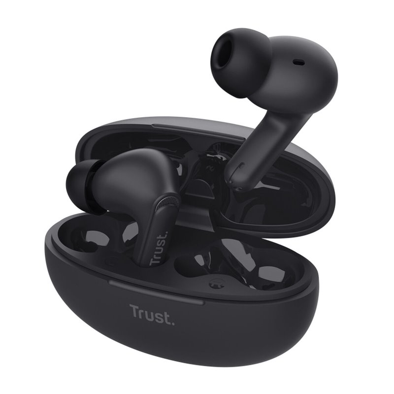 Trust Yavi Casque True Wireless Stereo (TWS) Ecouteurs Appels/Musique USB Type-C Bluetooth Noir