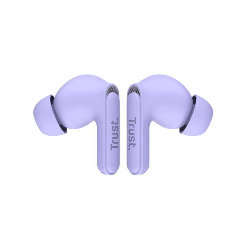 Trust Yavi Casque True Wireless Stereo (TWS) Ecouteurs Appels/Musique USB Type-C Bluetooth Violet