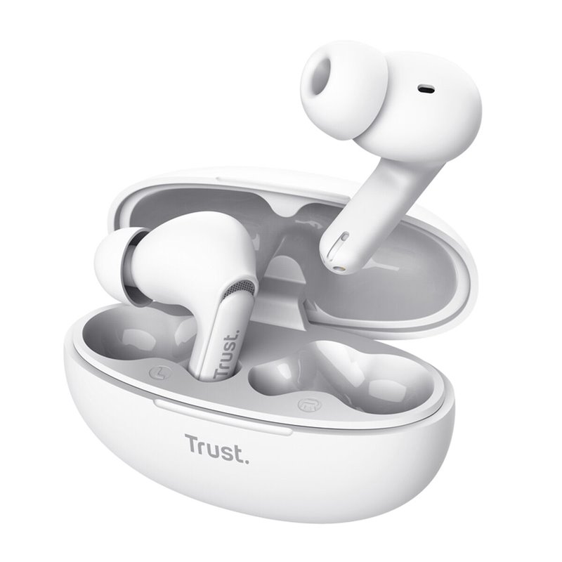 Image secondaire de Trust Yavi Casque True Wireless Stereo (TWS) Ecouteurs Appels/Musique USB Type-C Bluetooth Blanc