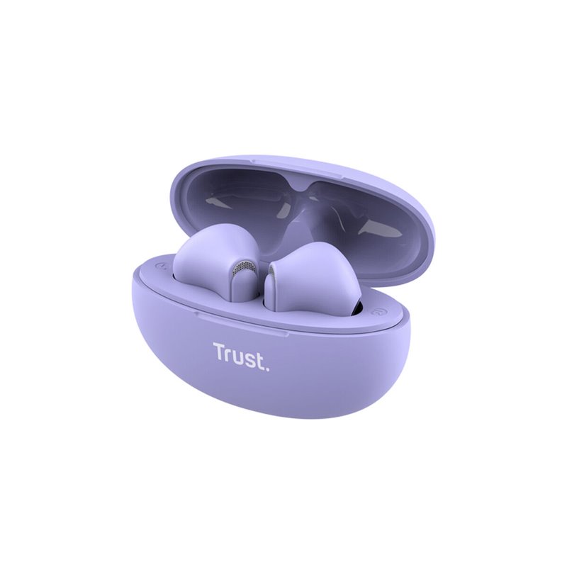 Trust Yavi Casque True Wireless Stereo (TWS) Ecouteurs Appels/Musique USB Type-C Bluetooth Violet