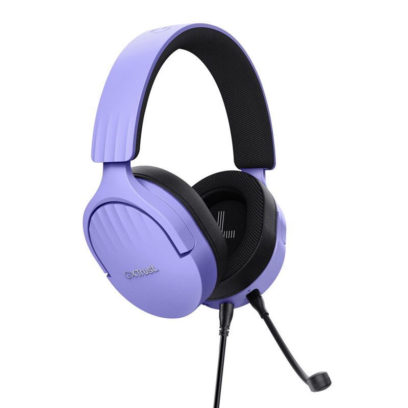 Trust GXT 489P FAYZO Casque Avec fil Arceau Jouer Noir, Violet