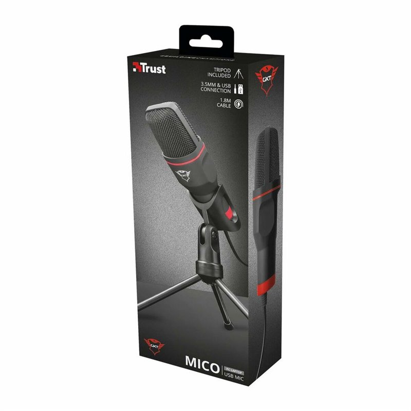 Image secondaire de Trust GXT 212 Noir, Rouge Microphone de PC