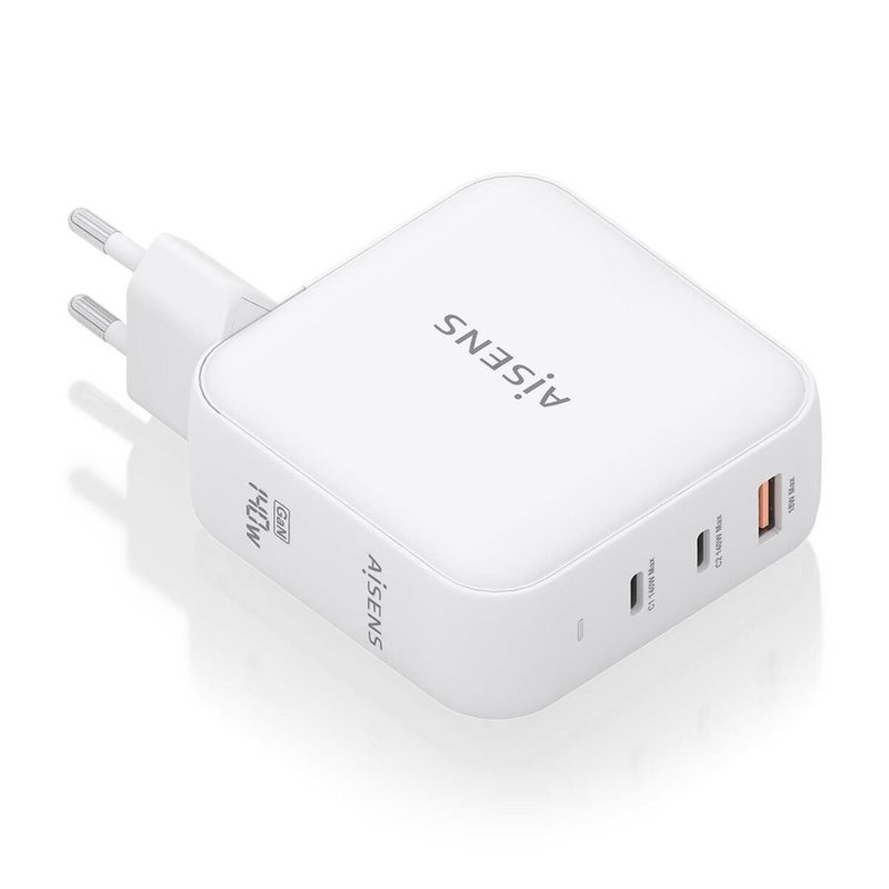 Aisens ASCH-140W3P030-W chargeur d'appareils mobiles Universel Blanc Secteur Charge rapide Intérieure