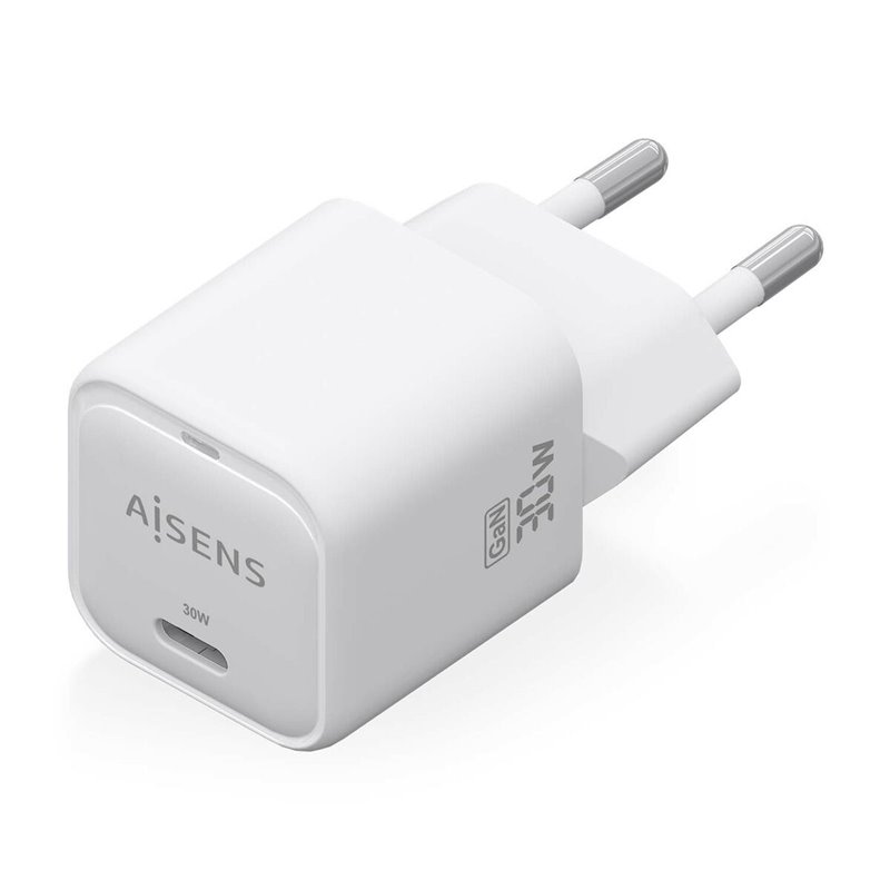 Image secondaire de Aisens ASCH-30W1P018-W chargeur d'appareils mobiles Universel Blanc Secteur Charge rapide Intérieure