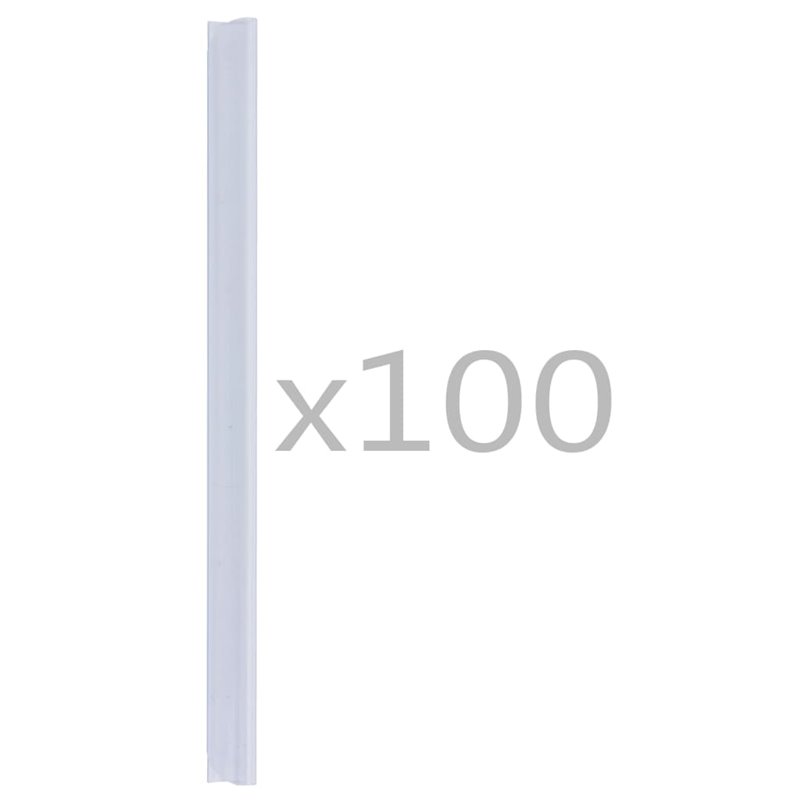 Image secondaire de VidaXL Attaches de bande de clôture 100 pcs PVC Transparent