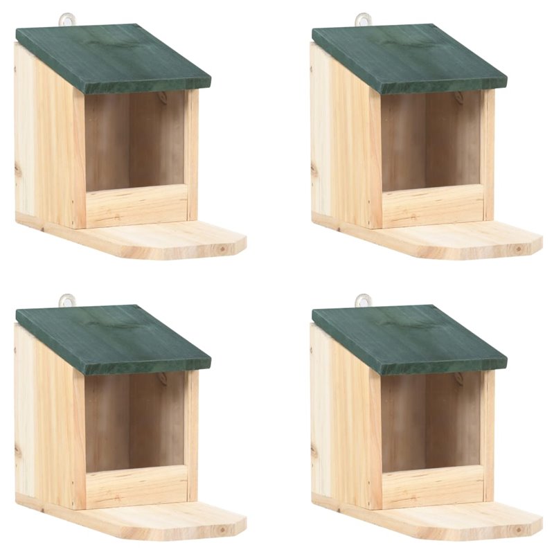 VidaXL Maisons pour écureuils 4 pcs Bois de sapin