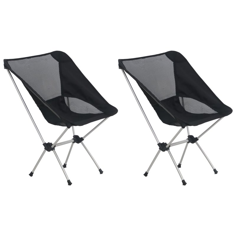 VidaXL Chaises de camping pliables et sac 2 pcs 54x50x65 cm Aluminium 