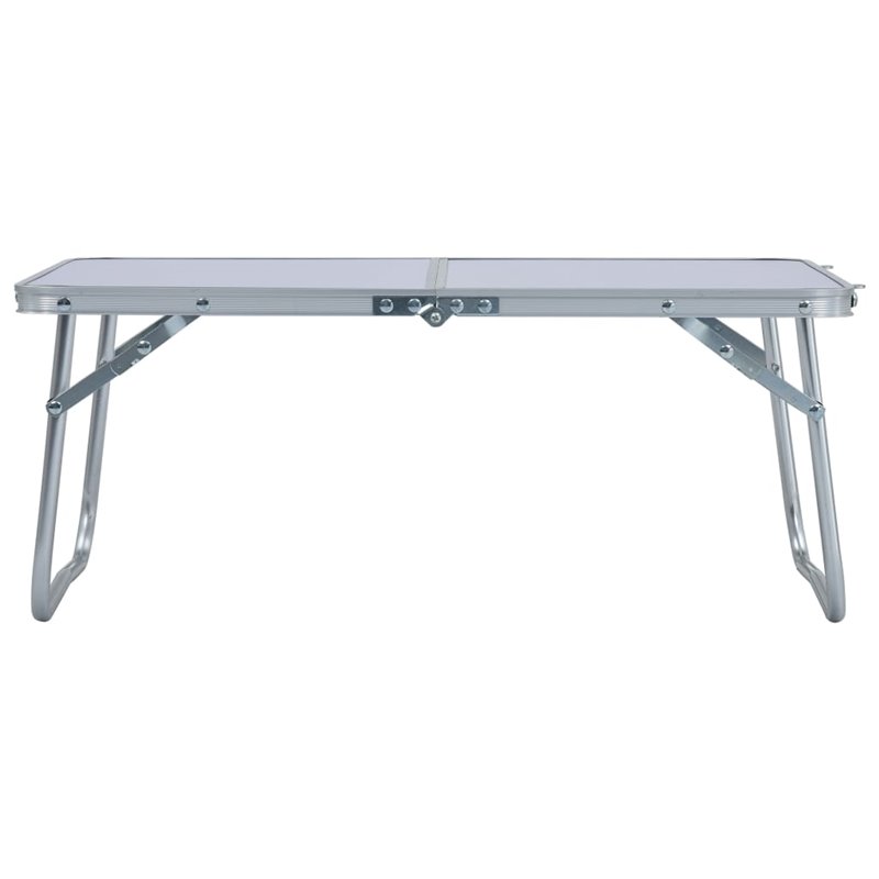 Image secondaire de VidaXL Table pliable de camping Blanc Aluminium 60x40 cm