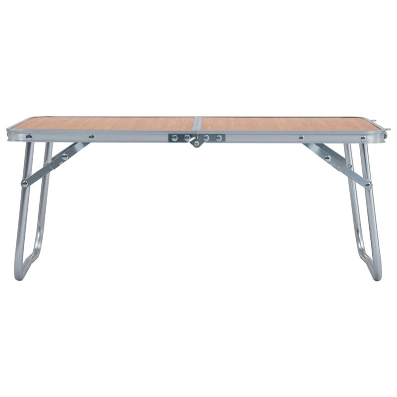 Image secondaire de VidaXL Table pliable de camping Marron Aluminium 60x40 cm