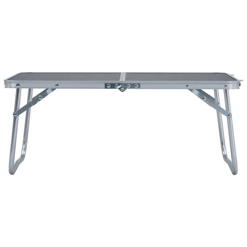 Image secondaire de VidaXL Table pliable de camping Gris Aluminium 60x40 cm