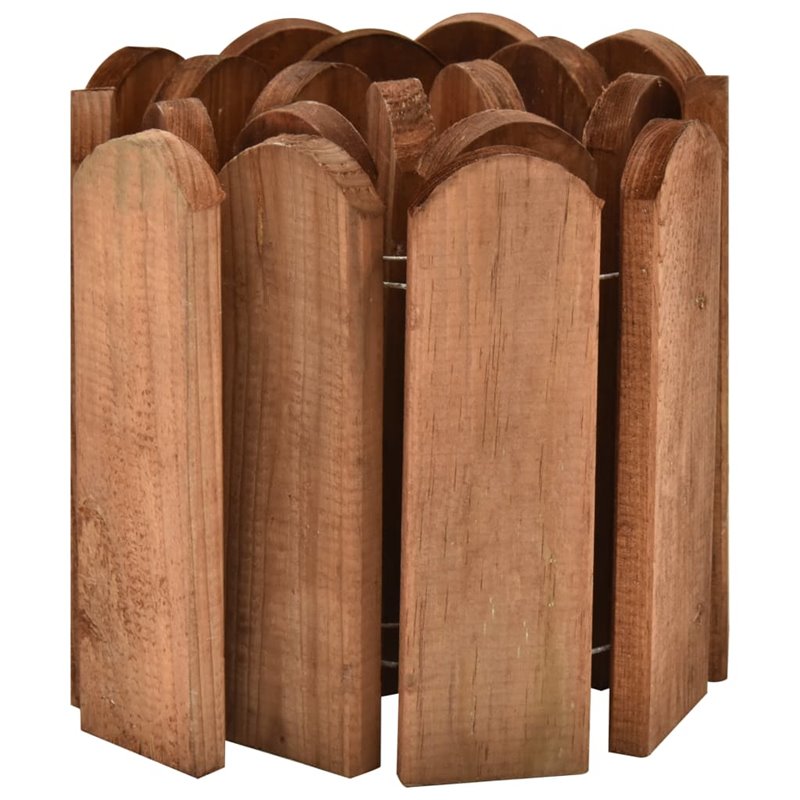 Image secondaire de VidaXL Rouleau de bordure Marron 120 cm Bois de pin imprégné