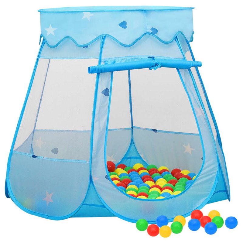 VidaXL Tente de jeu pour enfants Bleu 102x102x82 cm 