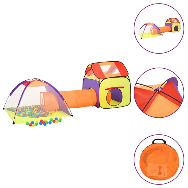 VidaXL Tente de jeu pour enfants Multicolore 338x123x111 cm