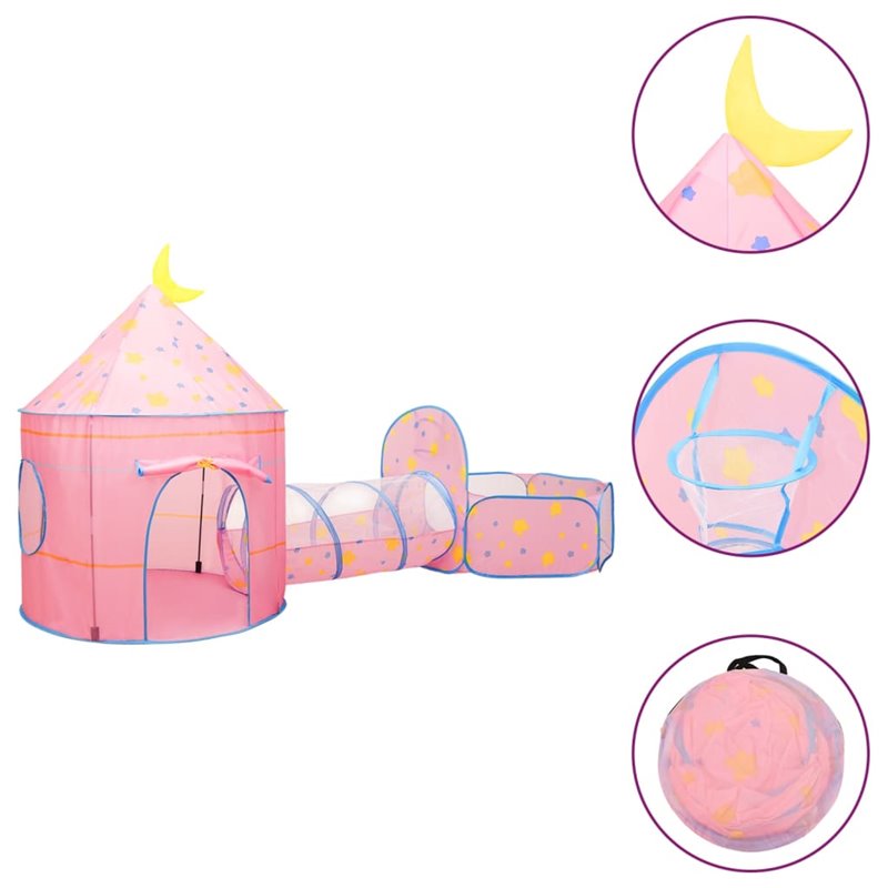 Image secondaire de VidaXL Tente de jeu pour enfants Rose 301x120x128 cm