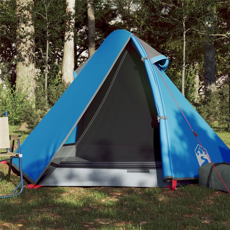 VidaXL Tente de camping à dôme 2 personnes bleu imperméable