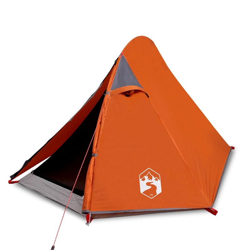 Image secondaire de VidaXL Tente de camping à dôme 2 personnes gris et orange imperméable