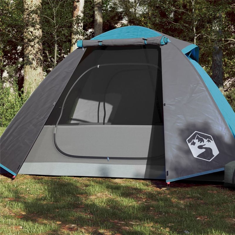 VidaXL Tente de camping à dôme 2 personne bleu imperméable