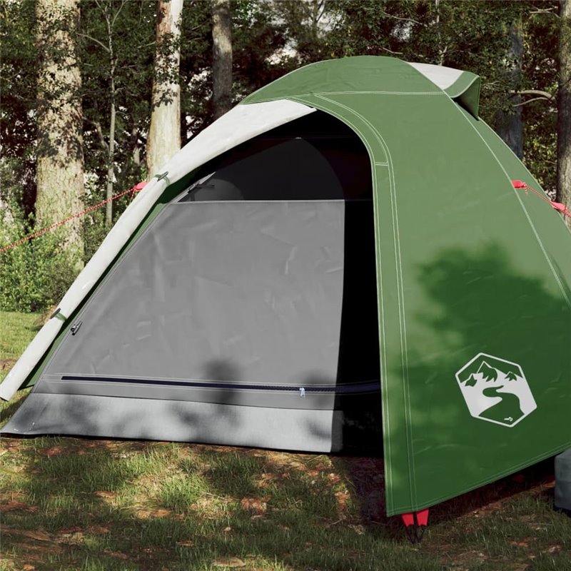 VidaXL Tente de camping à dôme 3 personne vert imperméable