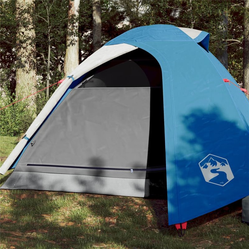 VidaXL Tente de camping à dôme 3 personnes bleu imperméable