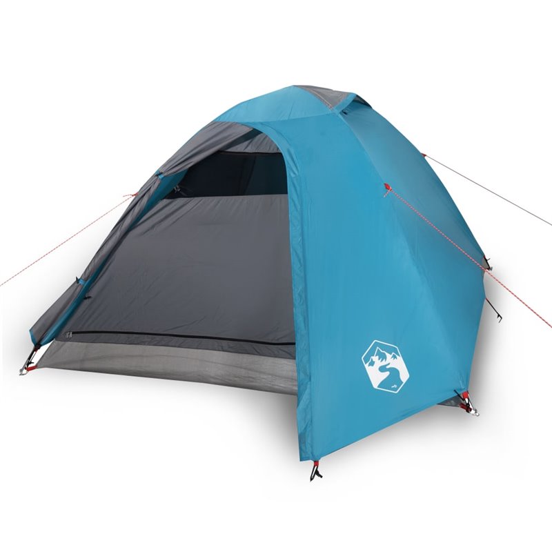 Image secondaire de VidaXL Tente de camping à dôme 3 personnes bleu imperméable