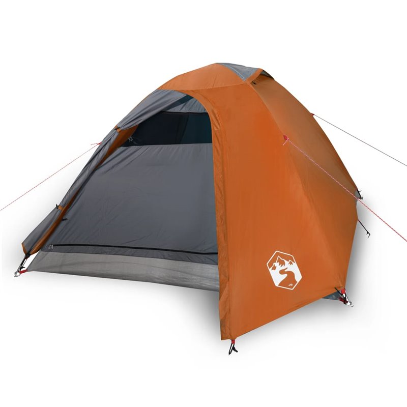 Image secondaire de VidaXL Tente de camping à dôme 3 personnes orange imperméable