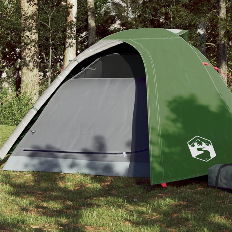 VidaXL Tente de camping à dôme 4 personnes vert imperméable