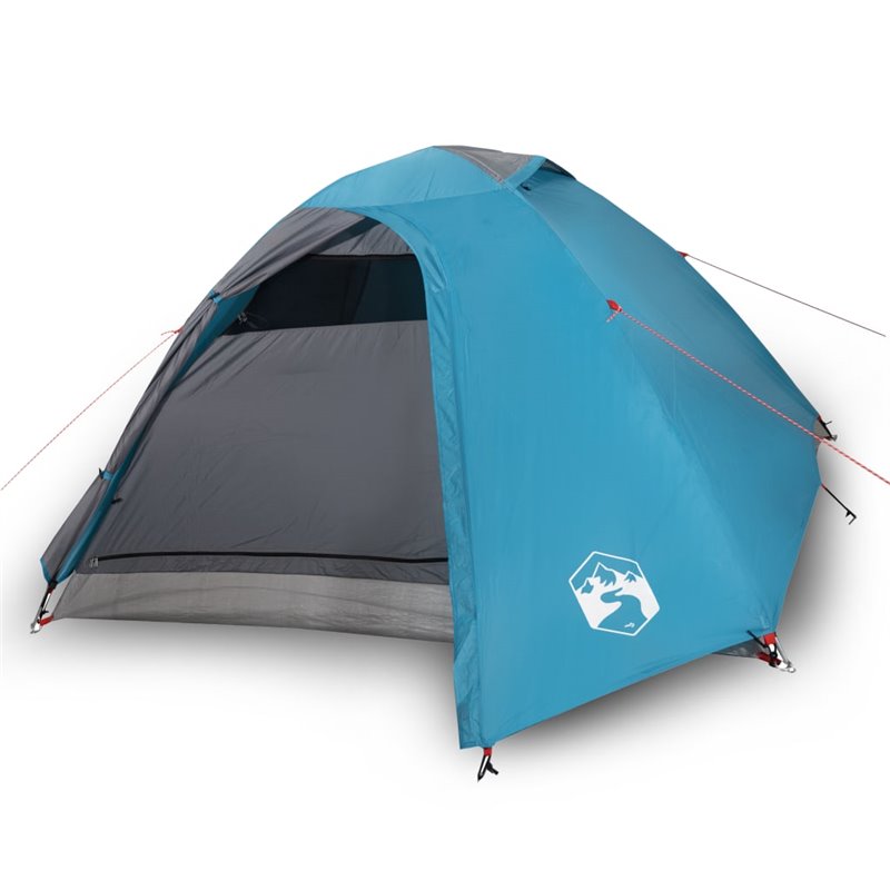 Image secondaire de VidaXL Tente de camping à dôme 4 personnes bleu imperméable