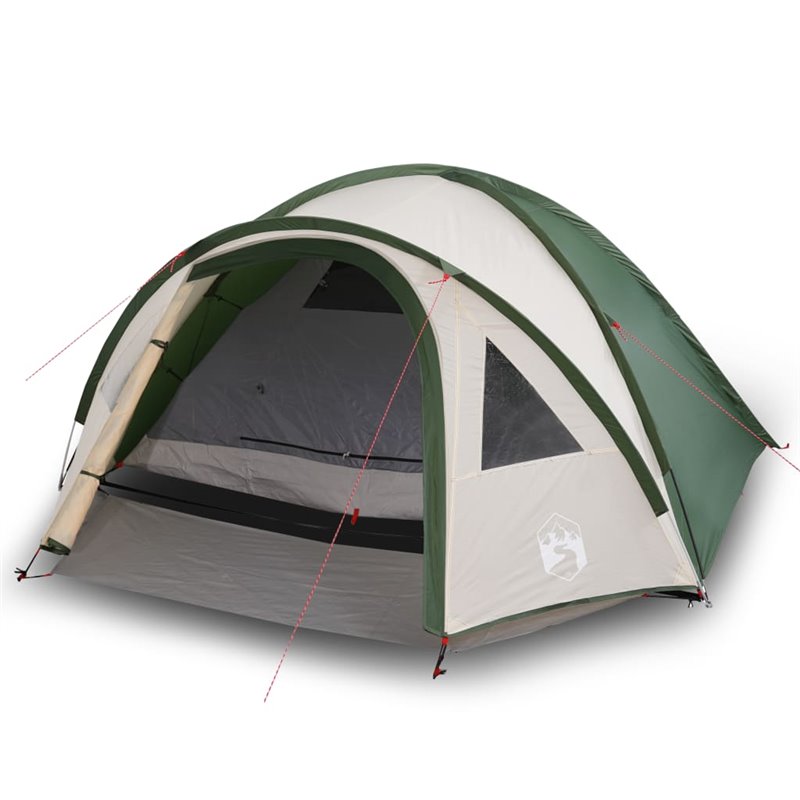 Image secondaire de VidaXL Tente de camping à dôme 4 personnes vert imperméable