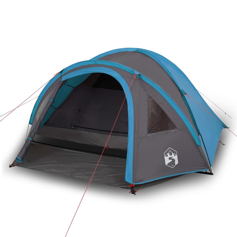 Image secondaire de VidaXL Tente de camping à dôme 4 personnes bleu imperméable