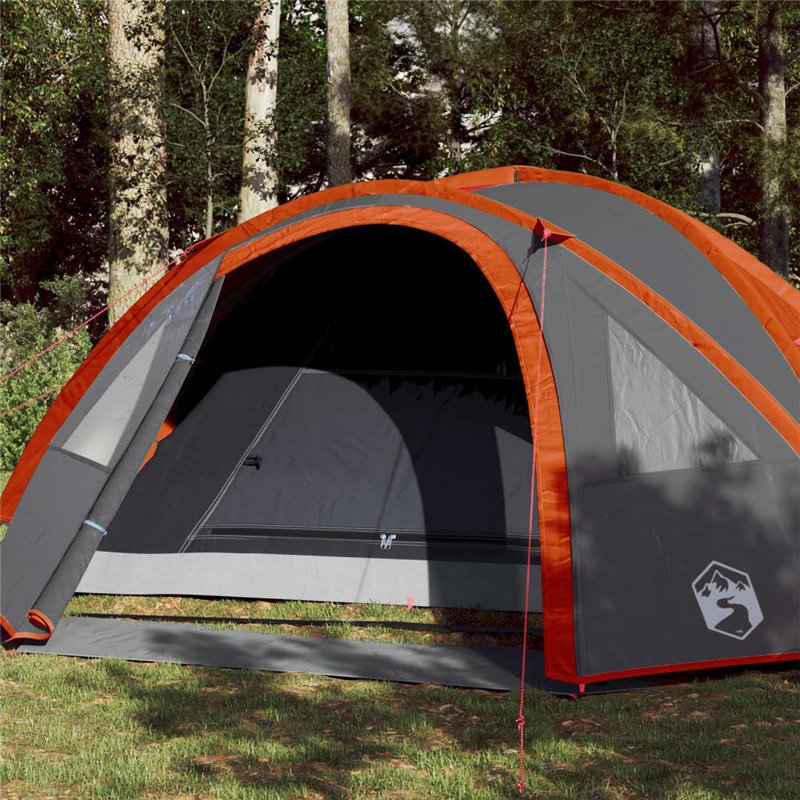 VidaXL Tente de camping à dôme 4 personnes orange imperméable