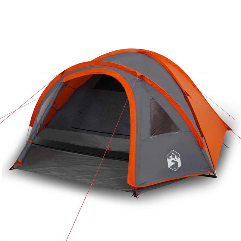 Image secondaire de VidaXL Tente de camping à dôme 4 personnes orange imperméable