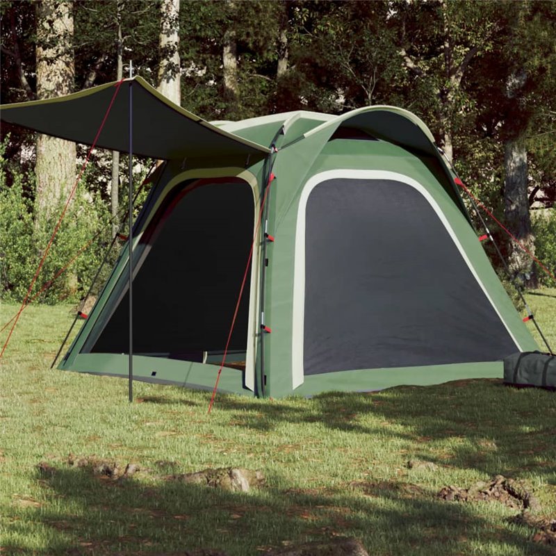 VidaXL Tente de camping 4 personnes vert libération rapide imperméable