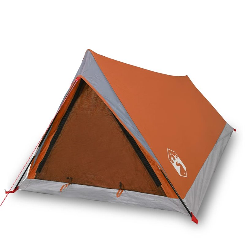 Image secondaire de VidaXL Tente de camping 2 personnes gris et orange imperméable