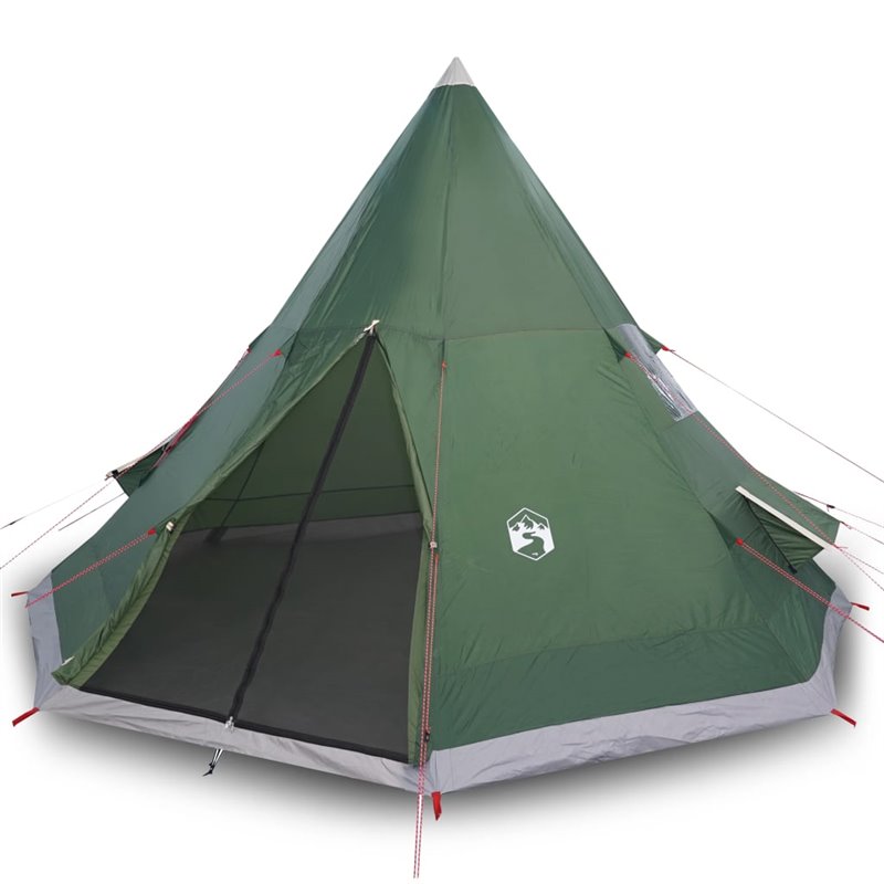 Image secondaire de VidaXL Tente de camping tipi 4 personnes vert imperméable