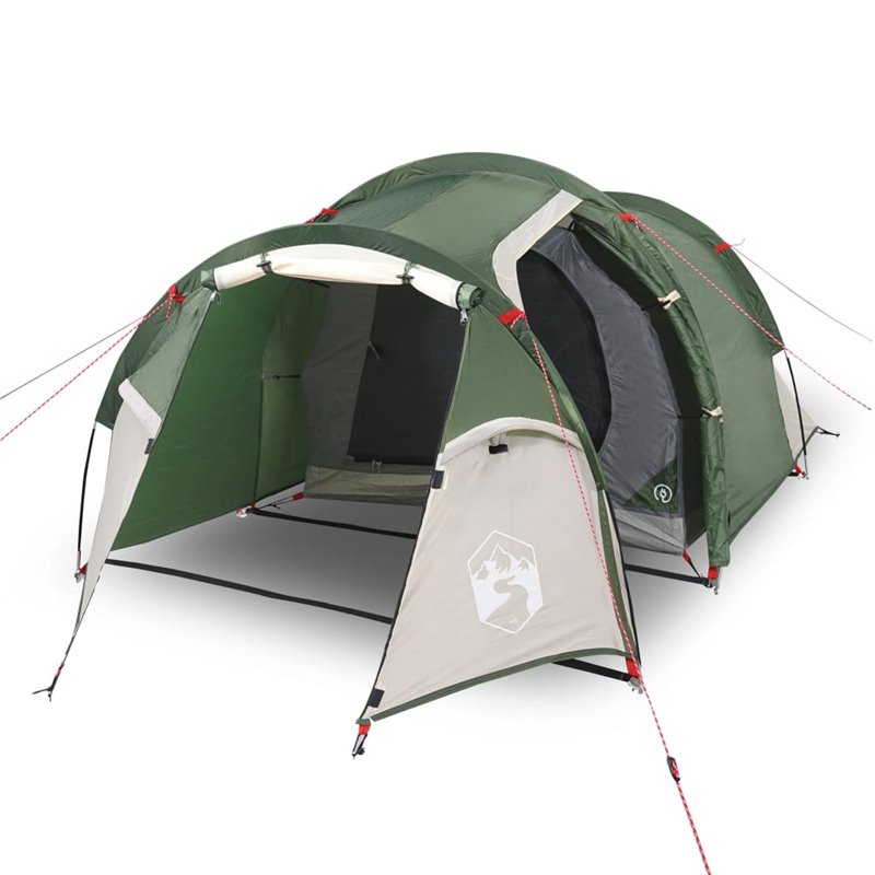 Image secondaire de VidaXL Tente de camping tunnel 3 personnes vert imperméable