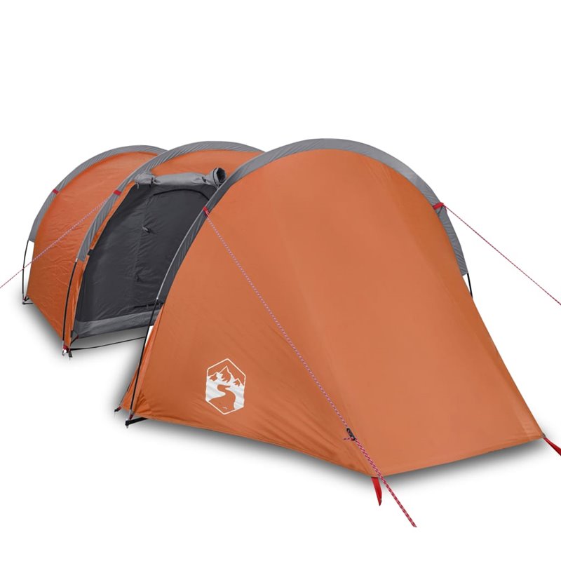 Image secondaire de VidaXL Tente de camping tunnel 4 personnes orange imperméable