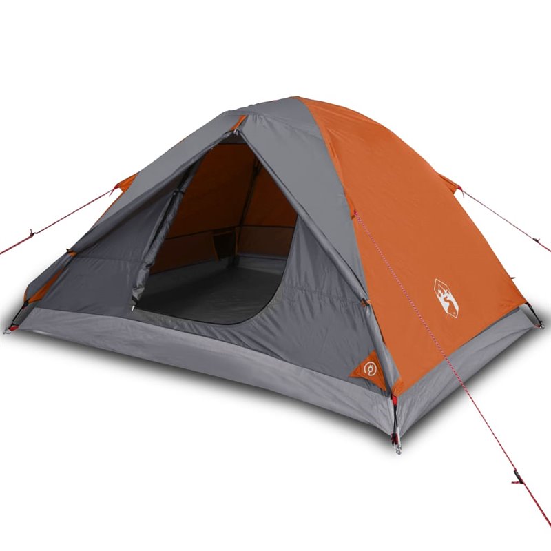 Image secondaire de VidaXL Tente de camping à dôme 3 personnes orange imperméable