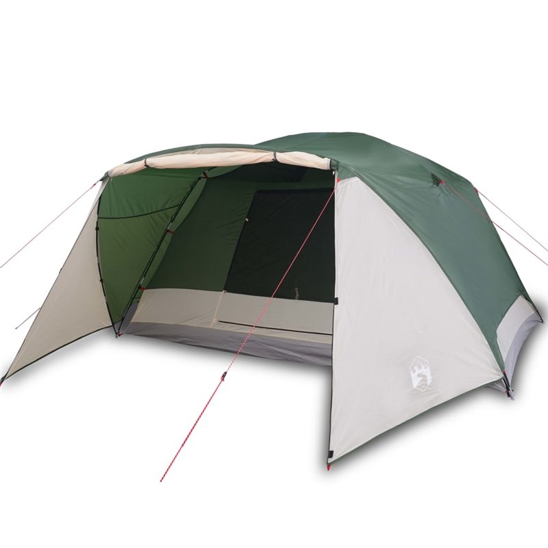 Image secondaire de VidaXL Tente de camping avec porche 4 personnes vert imperméable